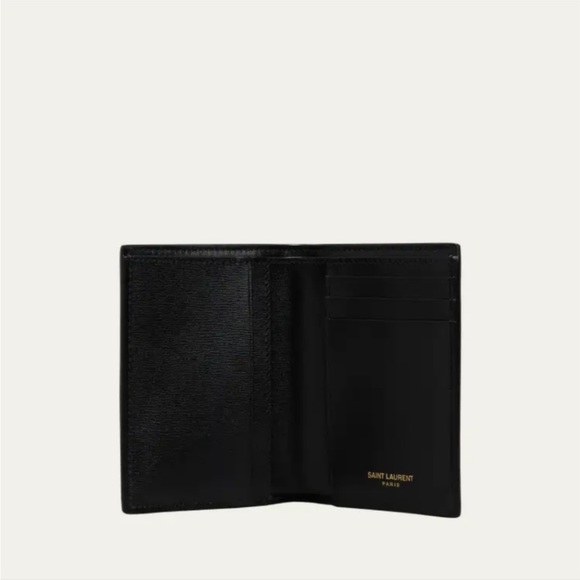 New! Authentic YSL SAINT LAURENT CASSANDRE CREDIT CARD WALLET IN SHINY LEATHER - Picture 11 of 17